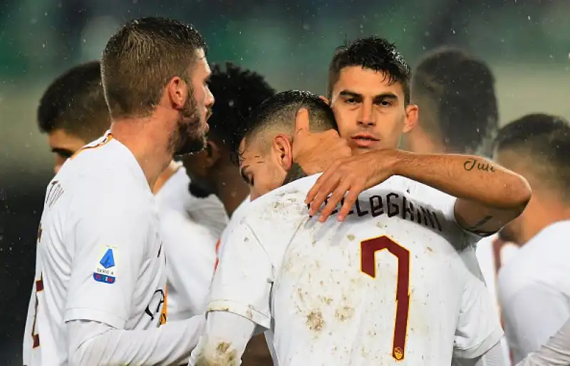 Per i giallorossi in gol Kluivert, Perotti e Mkhitaryan. Faraoni ha realizzato la rete del momentaneo 1-1 per i padroni di casa.