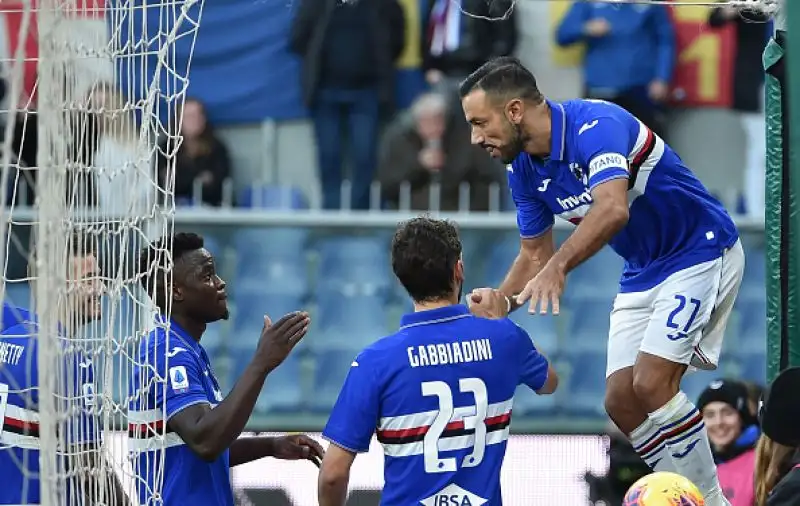 Samp a valanga sul Brescia. Quagliarella torna al gol a Marassi dopo otto mesi