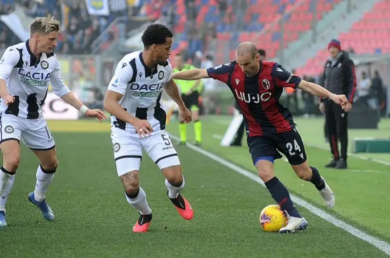 E' terminato in parità, 1-1, il primo anticipo del sabato della venticinquesima giornata di serie A tra Bologna e Udinese. 
