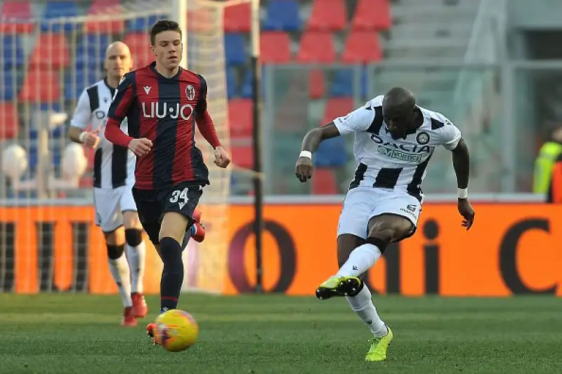E' terminato in parità, 1-1, il primo anticipo del sabato della venticinquesima giornata di serie A tra Bologna e Udinese. 