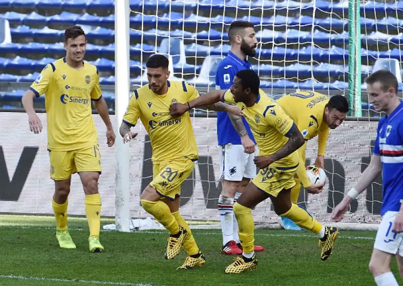 La Sampdoria batte in casa il Verona per 2-1grazie a una rimonta firmata Quagliarella