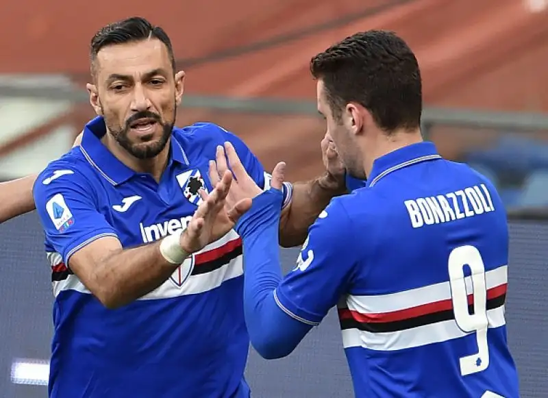 La Sampdoria batte in casa il Verona per 2-1grazie a una rimonta firmata Quagliarella