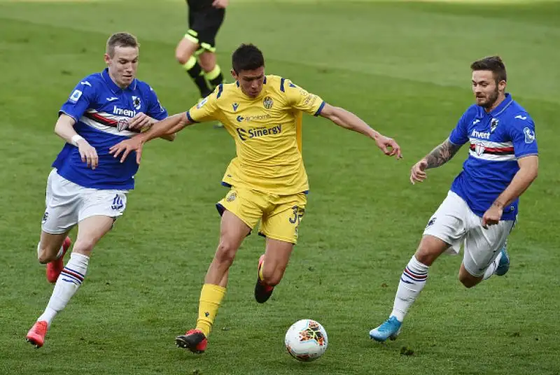 La Sampdoria batte in casa il Verona per 2-1grazie a una rimonta firmata Quagliarella