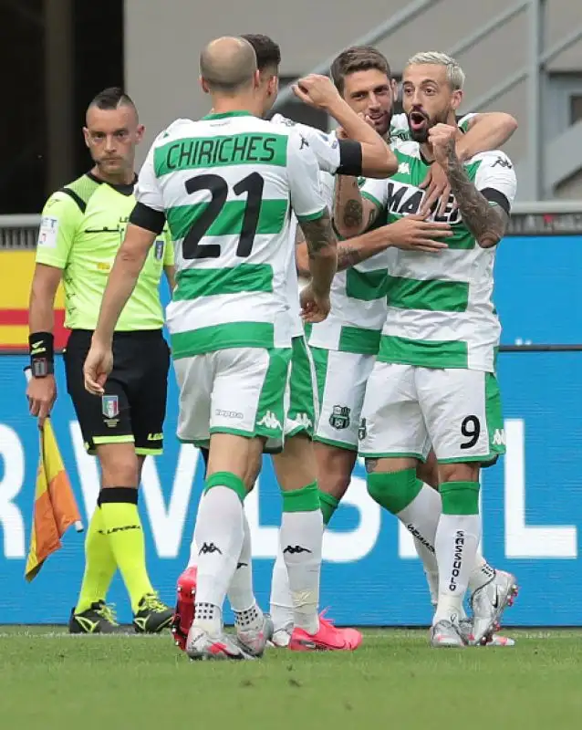 Per i nerazzurri sono andati in gol Lukaku su rigore, Biraghi e Borja Valero. Caputo, Berardi su rigore e Magnani a segno per gli ospiti.