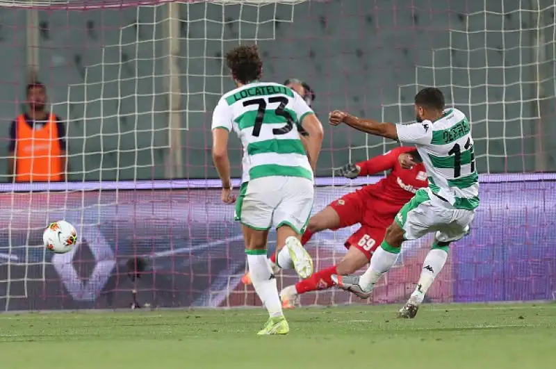 Doppietta di Defrel e gol di Muldur per la squadra di De Zerbi. Patrik Cutrone l'autore della rete viola.