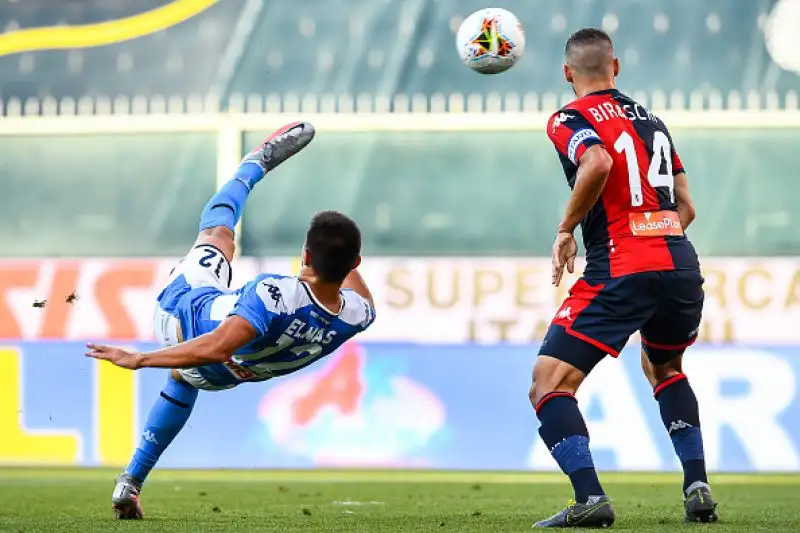 Mertens e Lozano in gol per gli ospiti, di Goldaniga il gol della squadra di Nicola.