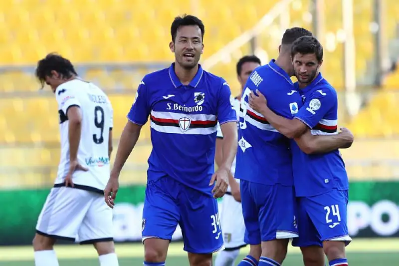 La Sampdoria ha superato per 3-2 il Parma al Tardini in una delle partite della 34esima giornata di campionato.