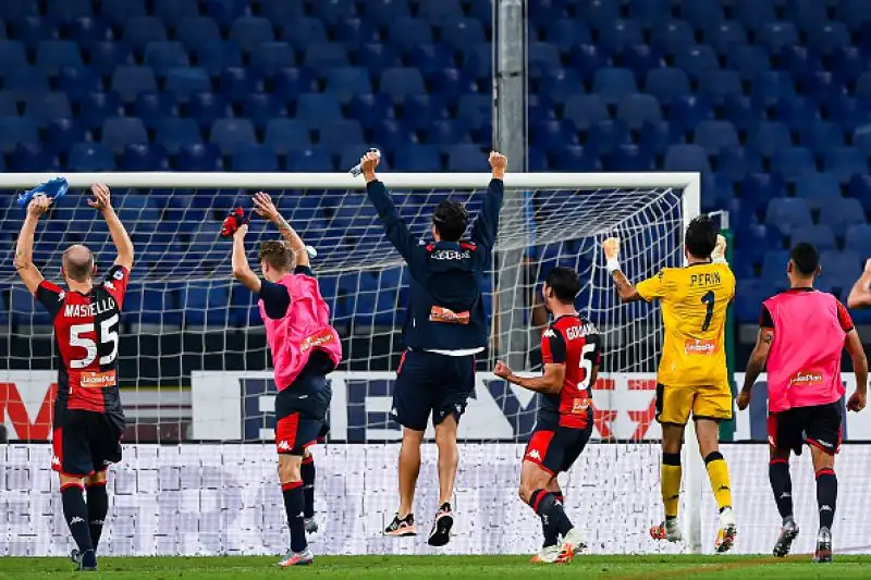 I grifoni sono andati in vantaggio con un rigore di Criscito, sono stati raggiunti da una rete di Gabbiadini e poi nella ripresa hanno trovato il gol vittoria con Lerager.