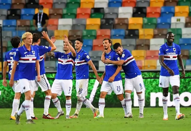 I padroni di casa erano andati in vantaggio con Lasagna ma hanno subito la rimonta doriana con le reti di Quagliarella, Bonazzoli e Gabbiadini.