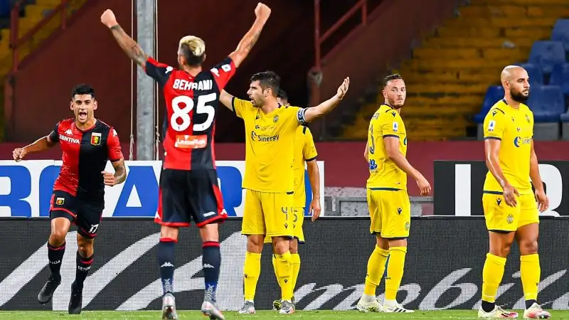 Per i grifoni in gol due volte Antonio Sanabria e Cristian Romero. Nel finale espulsi Cassata e Amrabat.