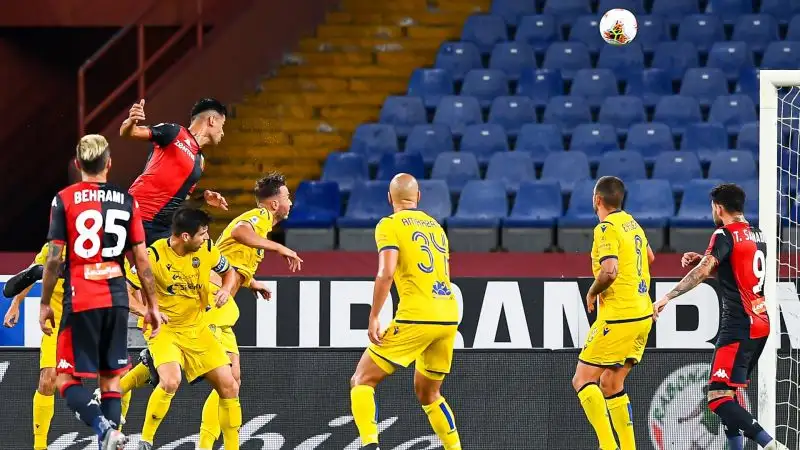 Per i grifoni in gol due volte Antonio Sanabria e Cristian Romero. Nel finale espulsi Cassata e Amrabat.