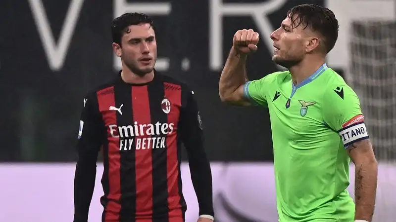 Il pareggio arriva al 59': stavolta il portiere rossonero non riesce ad impedire ad Immobile di andare a segno con un gran sinistro al volo su lancio preciso di Milinkovic-Savic.