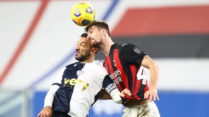 I rossoneri hanno sbloccato il risultato alla fine del primo tempo.