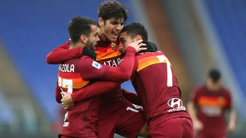 I padroni di casa vanno al riposo in vantaggio. Il gol lo realizza Pellegrini, con una conclusione chirurgica.