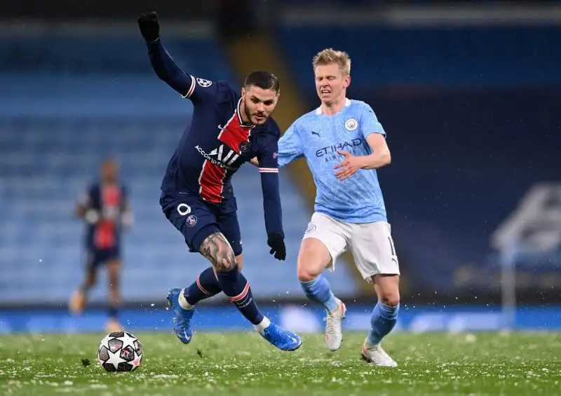 Il Psg cerca di alzare il baricentro nella ripresa, ma si sente l'assenza di Mbappé, davanti Icardi non punge: Pochettino lo sostituisce con Kean