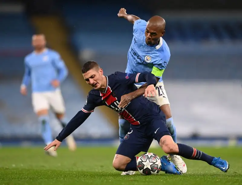Al triplice fischio esplosione di gioia per il Manchester City, per la prima volta nella storia in finale di Champions League