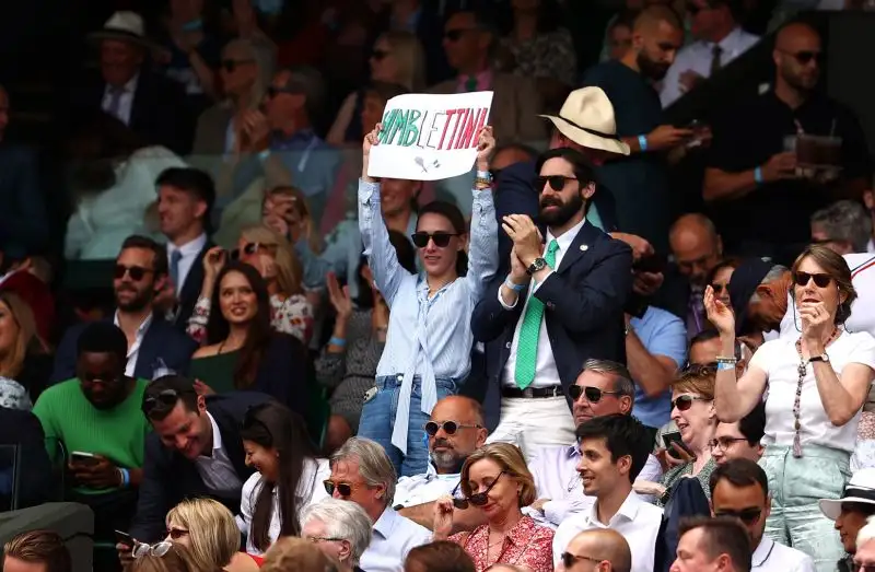 Non sono mancati sugli spalti i tifosi di Matteo Berrettini