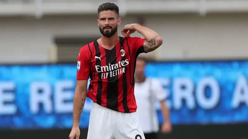 Giroud 5: le condizioni fisiche del francese non sono ottimali e si è visto