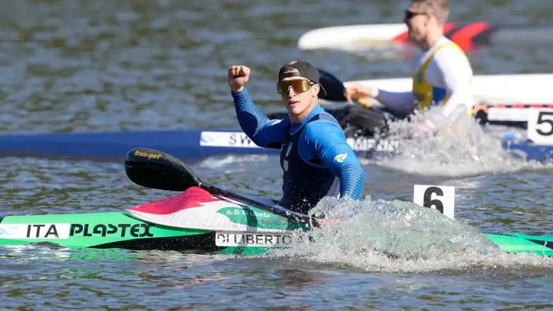 Andrea Di Liberto è campione del mondo nella canoa specialità K1 sui 200 metri