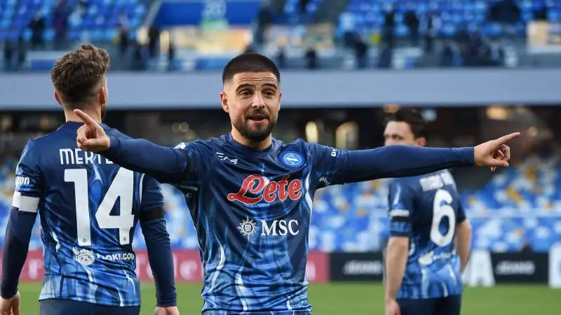 Insigne 7: una giornata da ricordare per l'attaccante azzurro che con il rigore segnato raggiunge Maradona a quota 115 reti in tutte le competizioni con la maglia del Napoli