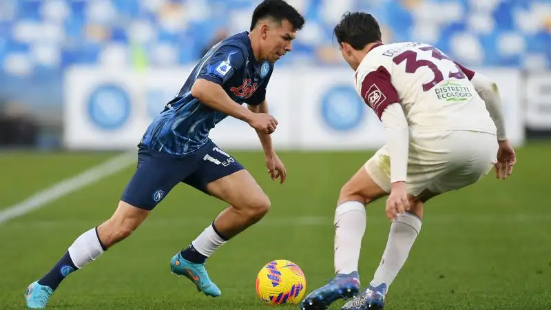 Lozano 5.5: il meno brillante dei suoi, l'attaccante messicano appare sottotono e infatti Spalletti lo sostituisce con Insigne nella ripresa