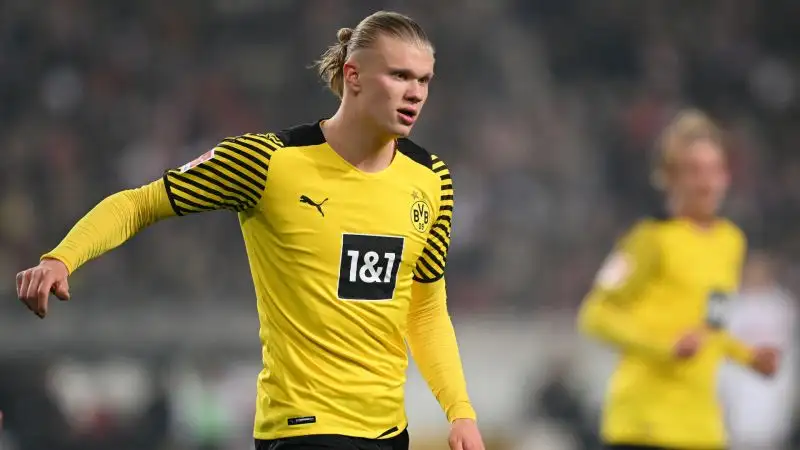 Erling Haaland
Manchester City 80%, Real Madrid 15%, Borussia Dortmund 5%