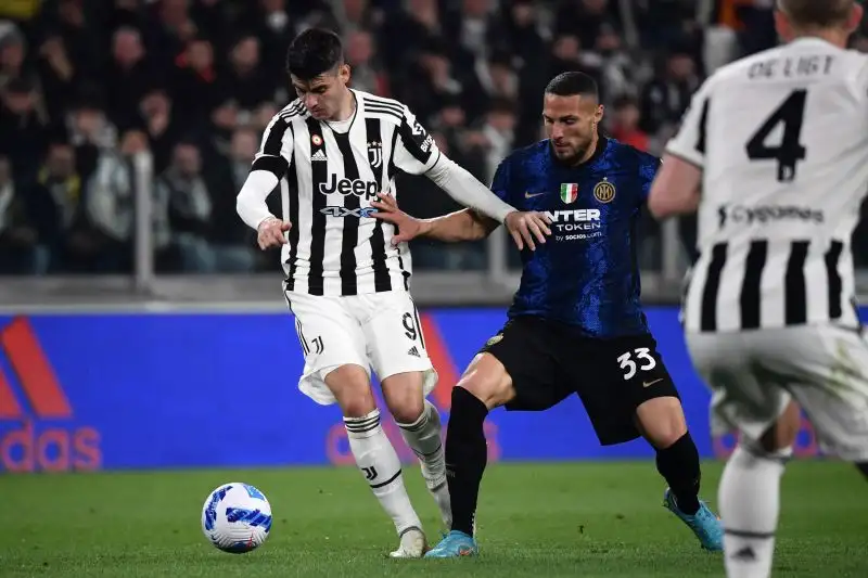 Morata 5: provoca il rigore che permette all'Inter di passare in vantaggio
