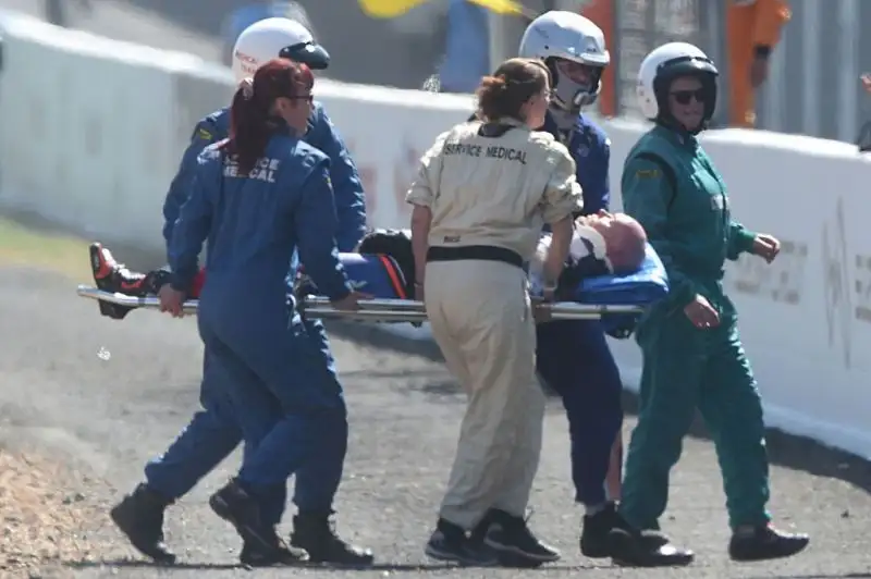 La Yamaha che sarebbe dovuta scattare dalla pole position non si è accesa.
