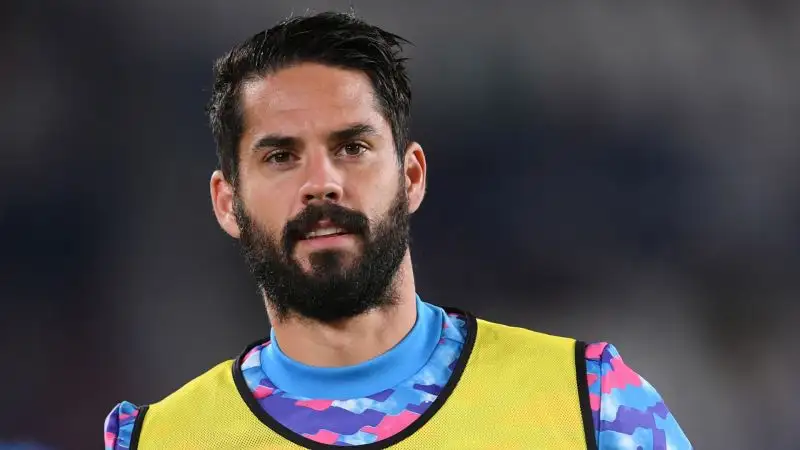 Isco
Real Madrid 60%, Milan 20%, Inter Miami 10%, Al-Sadd 10%