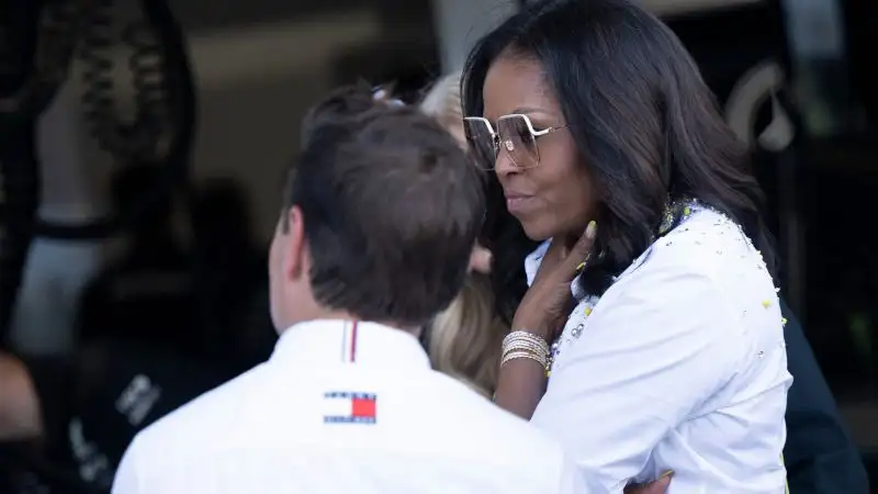Immortalata anche l'ex first lady statunitense Michelle Obama