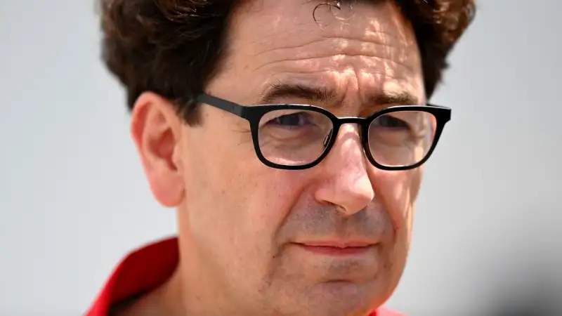 Sul circuito di Baku si è visto anche il team principal della Ferrari Mattia Binotto