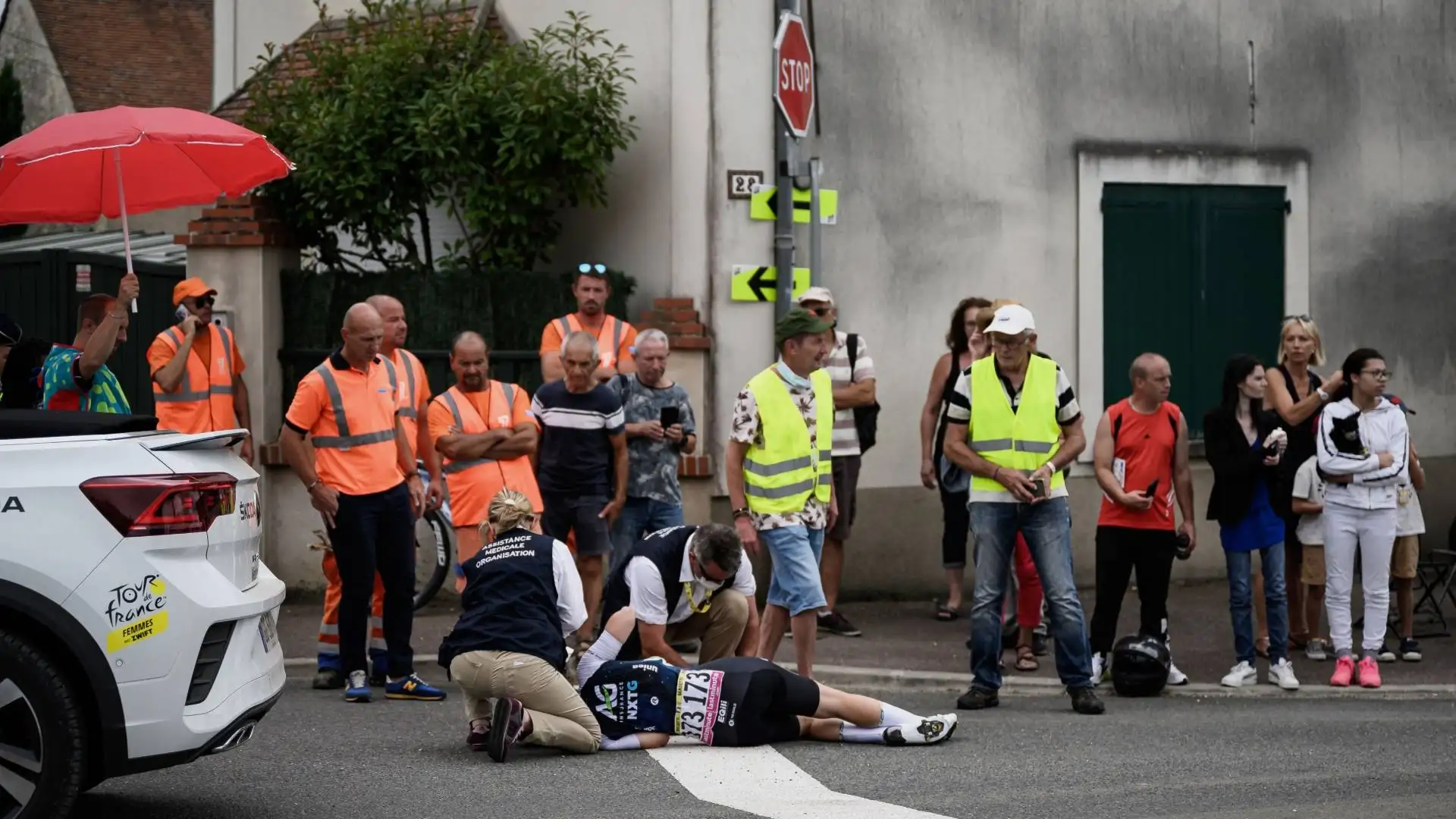 La caduta si è verificata durante la seconda tappa
