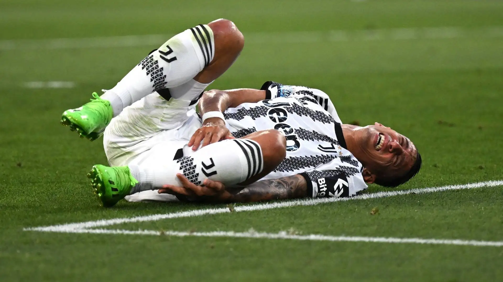 Spavento per i bianconeri, quando il Fideo è rimasto a terra