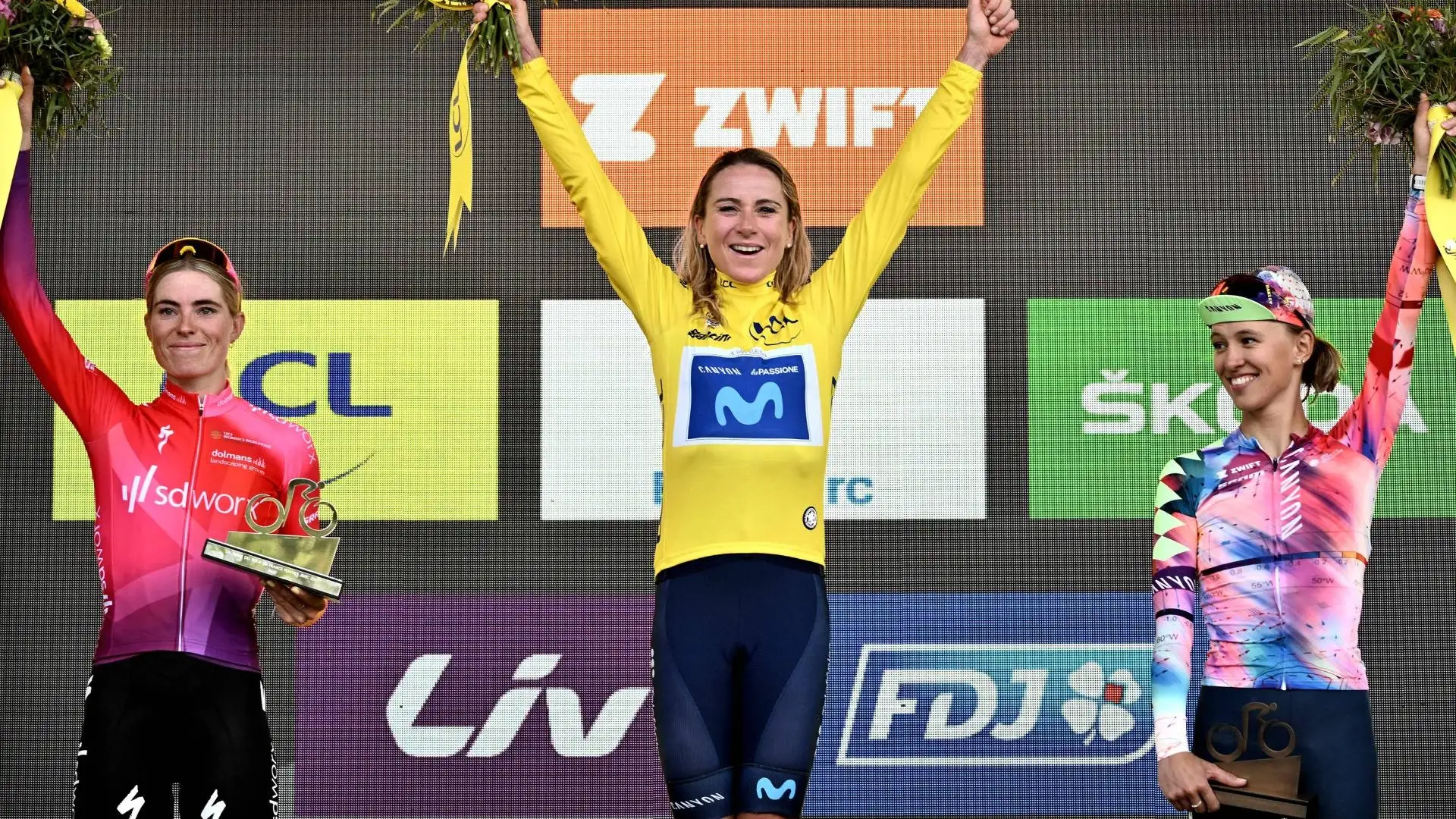 La premiazione con Vollering e Persico