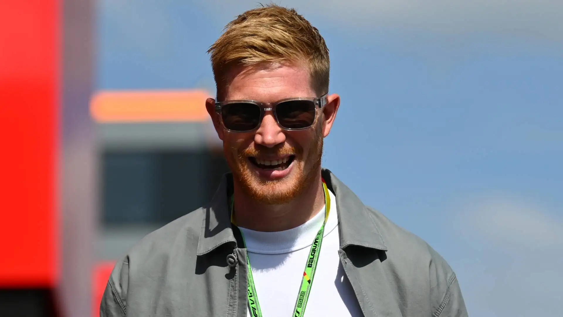 Kevin De Bruyne, centrocampista belga del Manchester City, non ha voluto mancare al GP di casa