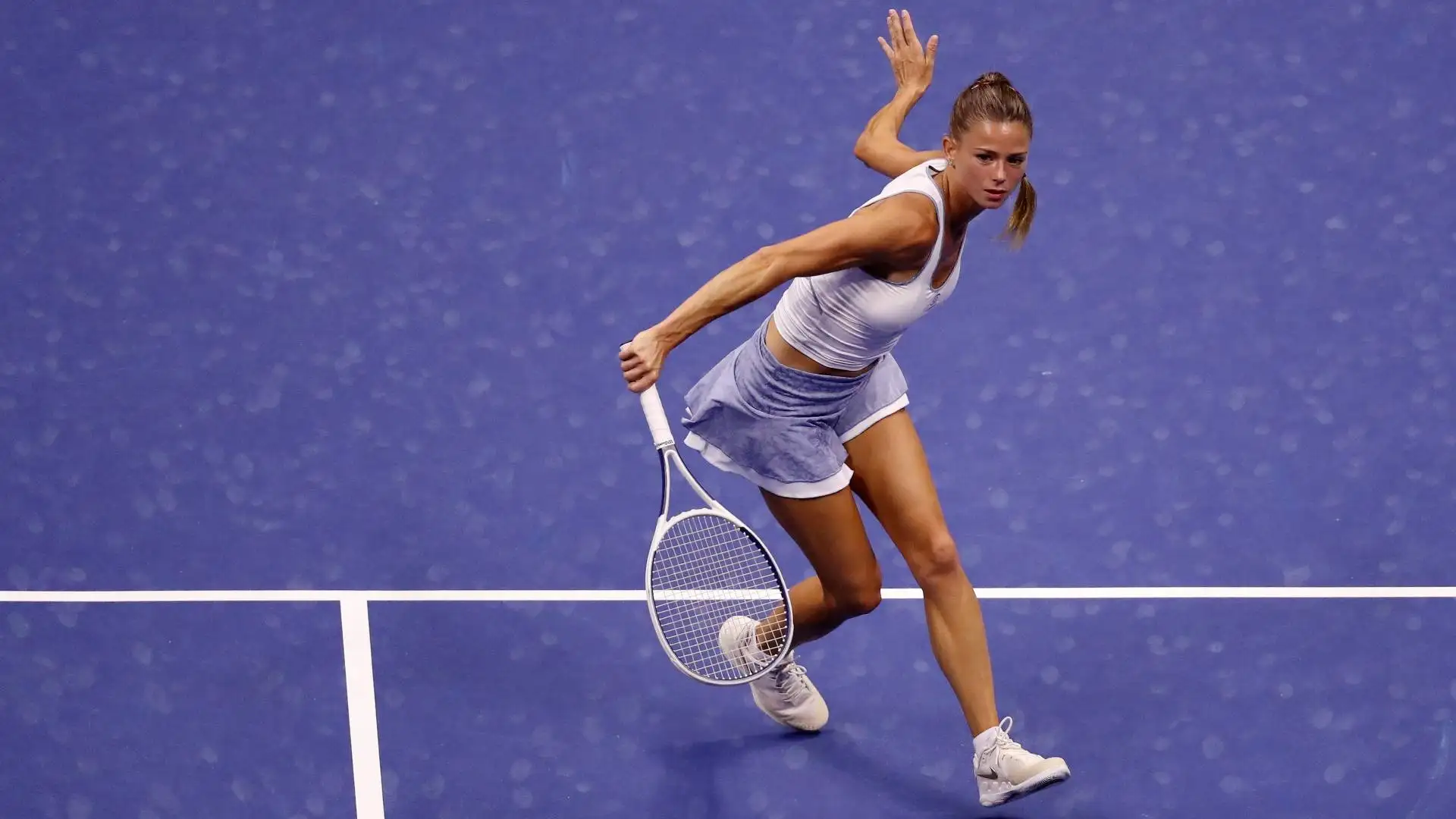 Nell'edizione del 2020 non andò molto meglio: la Giorgi superò il primo turno, eliminando la belga Alison Van Uytvanck in tre set