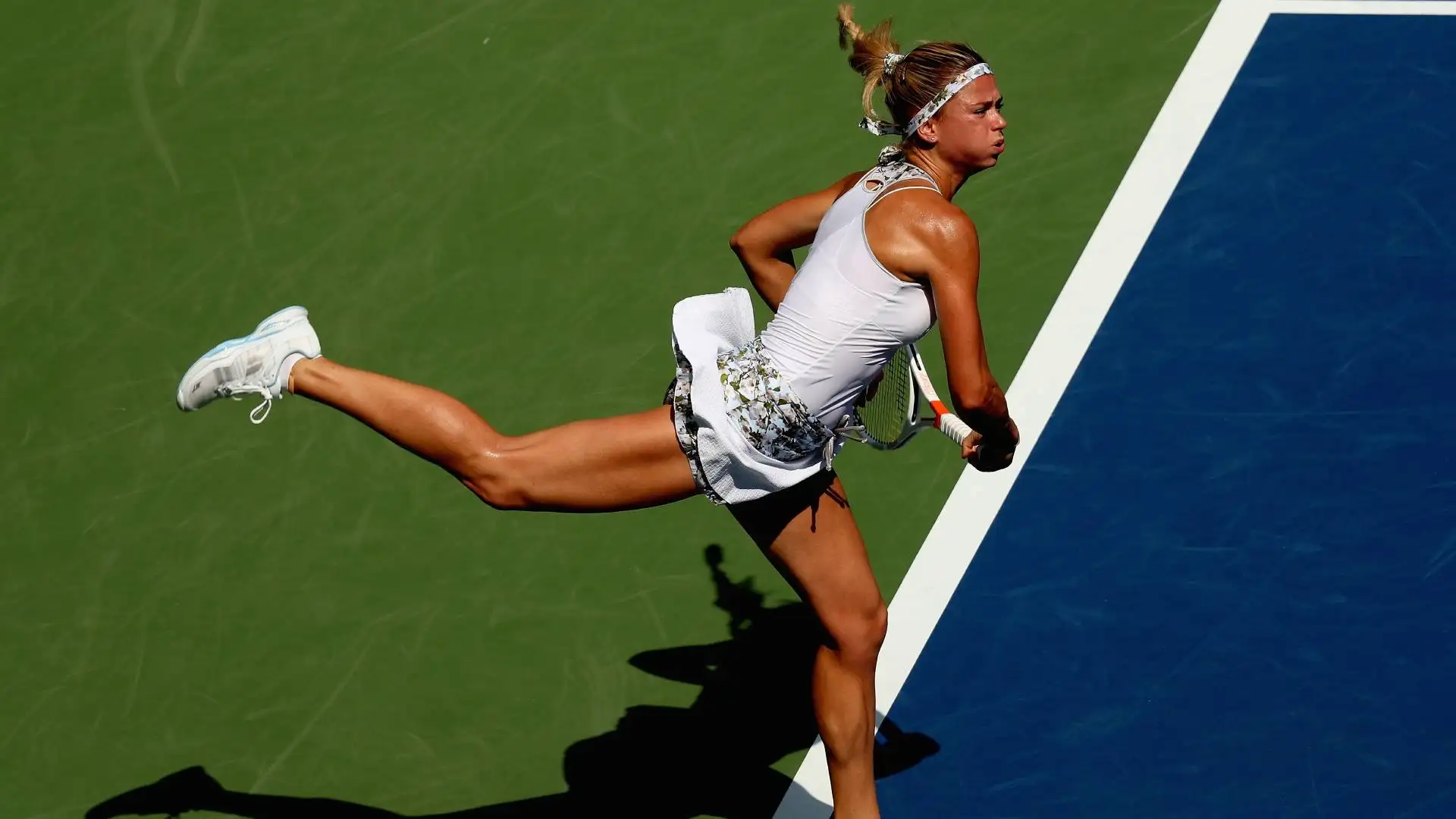 Il risultato migliore ottenuto sui campi in cemento degli Us Open è l'ottavo di finale raggiunto nel 2013, quando la classe '91 dovette cedere alla connazionale Roberta Vinci