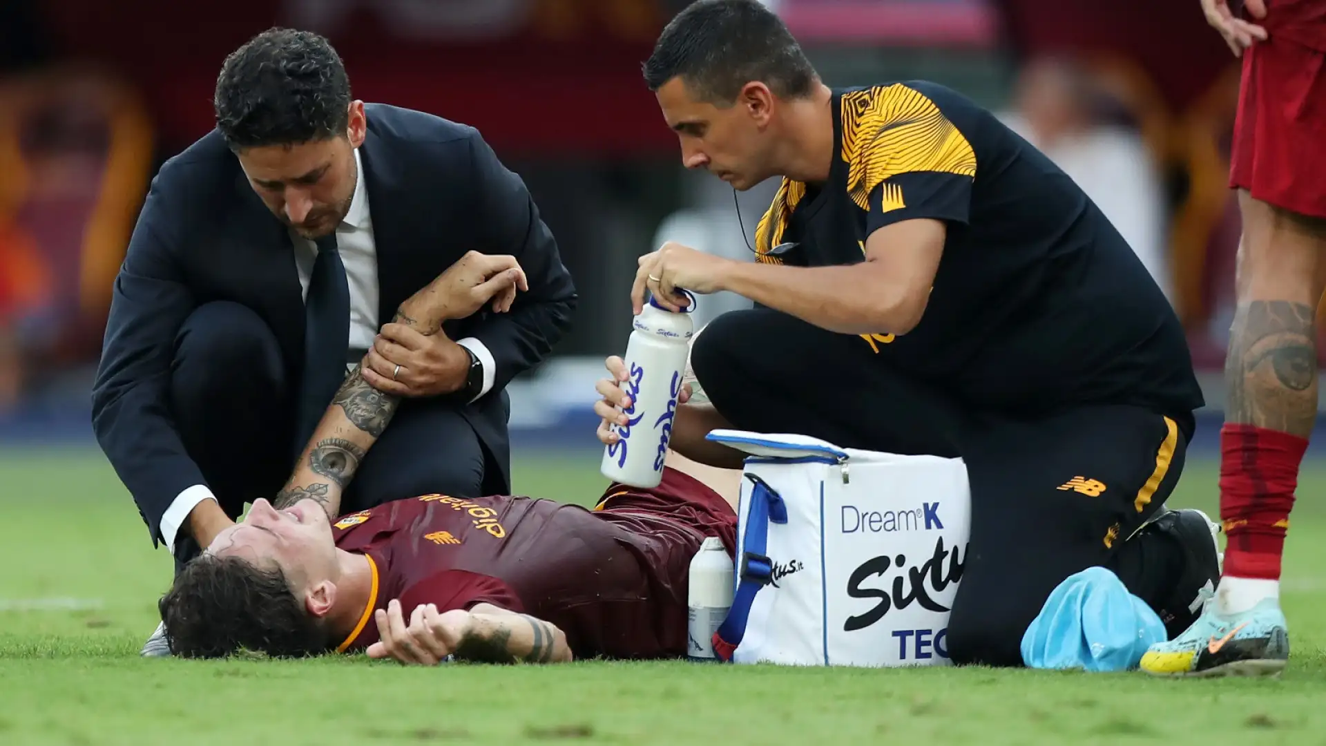 Zaniolo 6: Ancora un dramma sportivo per il talento giallorosso, il voto è di incoraggiamento.