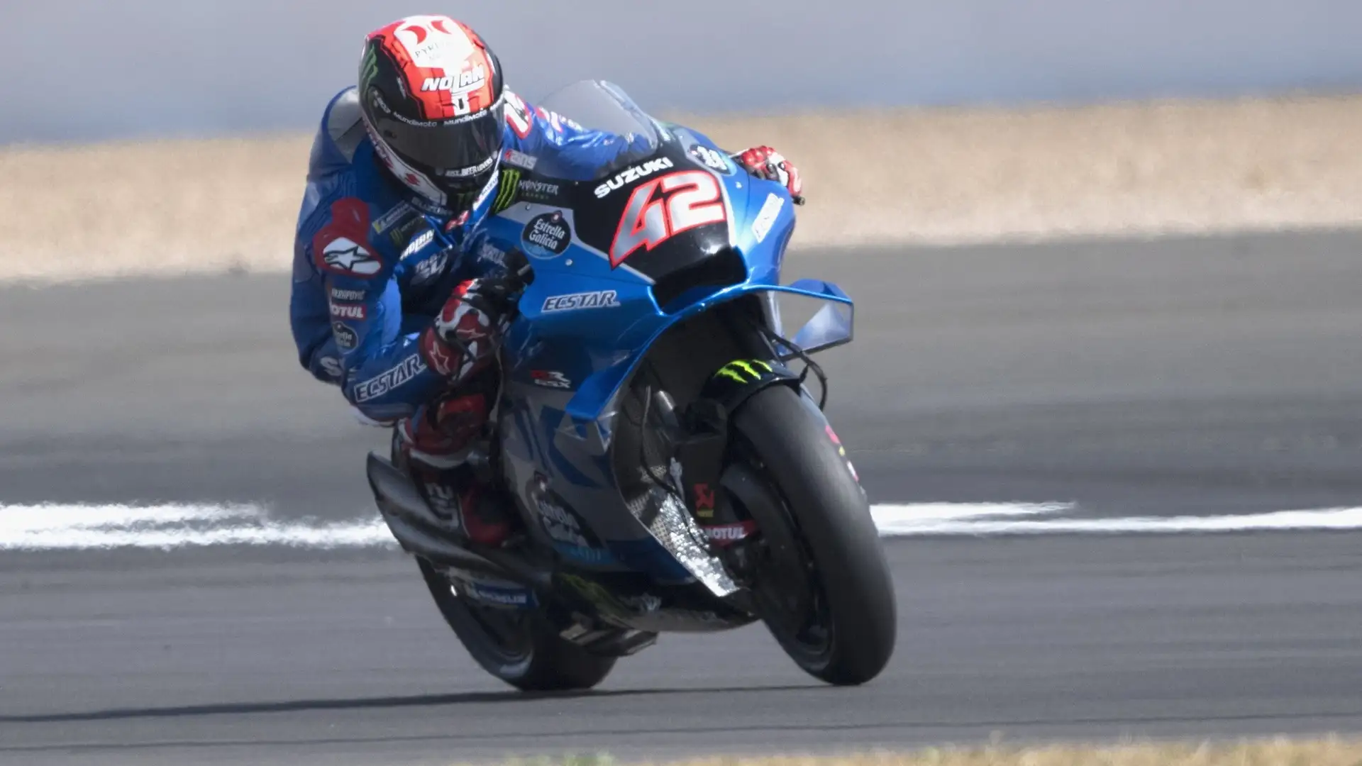 Alex Rins 7: prima metà gara splendida, cala alla distanza