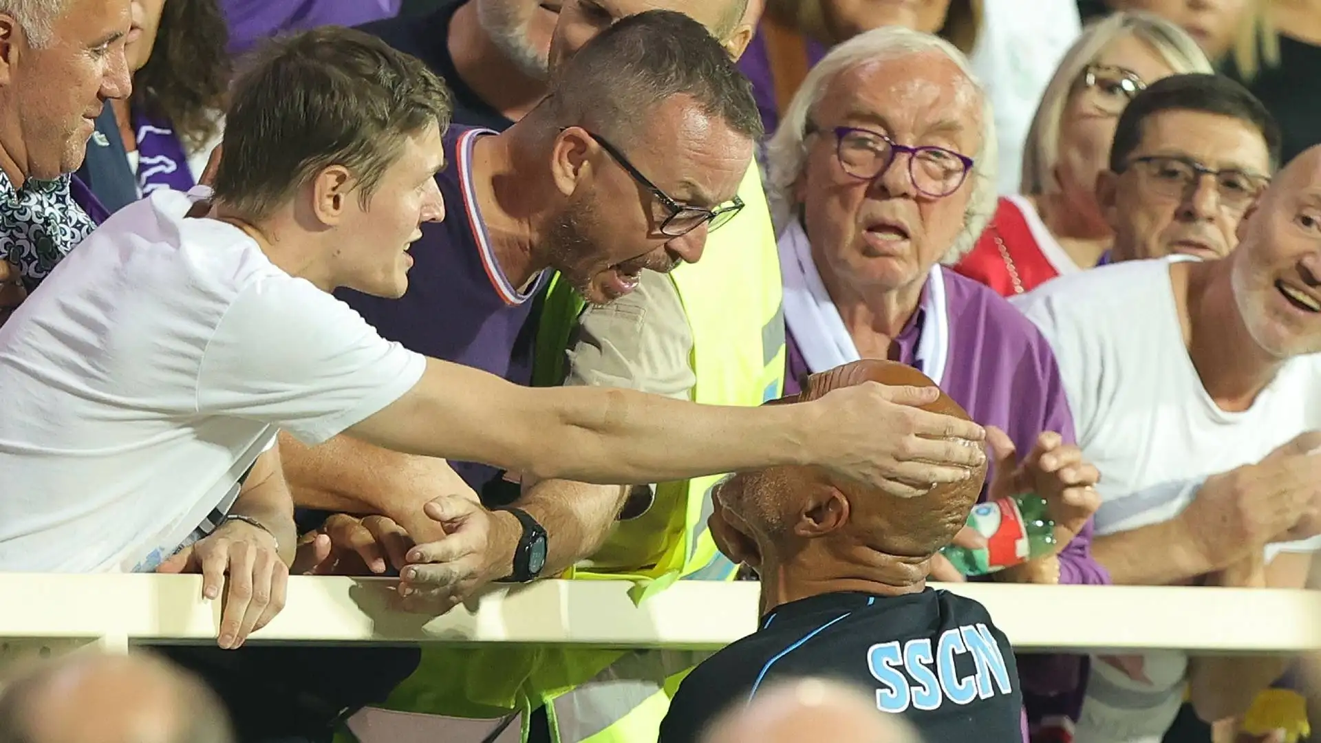 A fine partita i due sono arrivati faccia a faccia