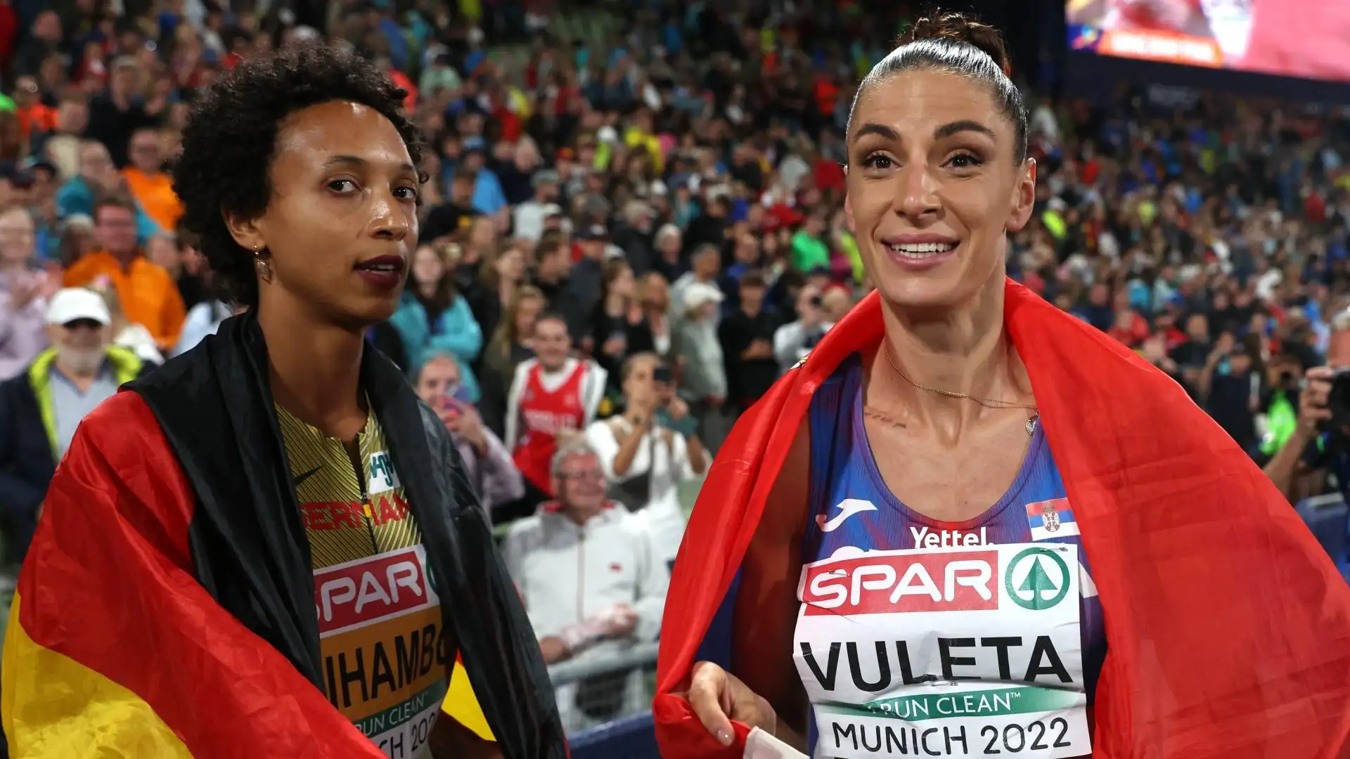 Anche qualche chiacchiera con la beniamina di casa, Malaika Mihambo