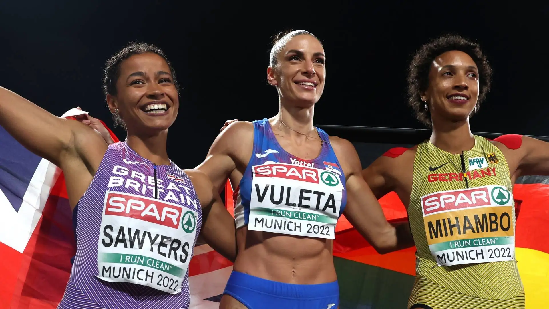 Le tre migliori lunghiste della finale