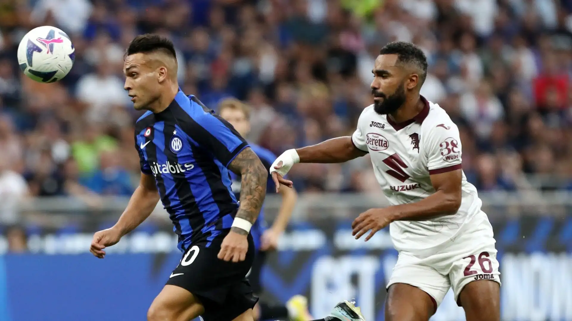 Djidji 6.5: vince il duello fisico con Dzeko e tiene a bada anche Lautaro Martinez, prestazione solidissima