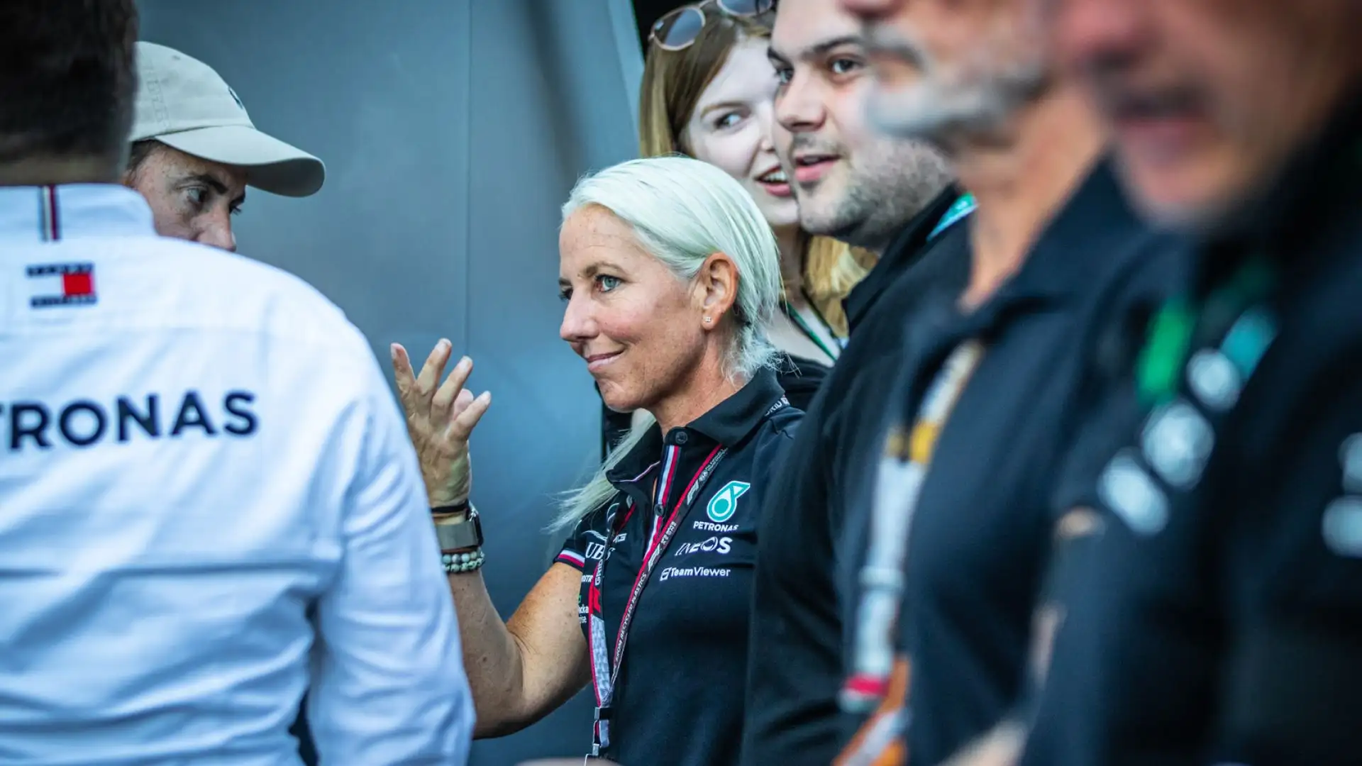 46 anni, la donna ha aiutato Hamilton nei momenti di sofferenza, quando soffriva per i problemi al collo e alle spalle. Foto di Cristian Lovati
