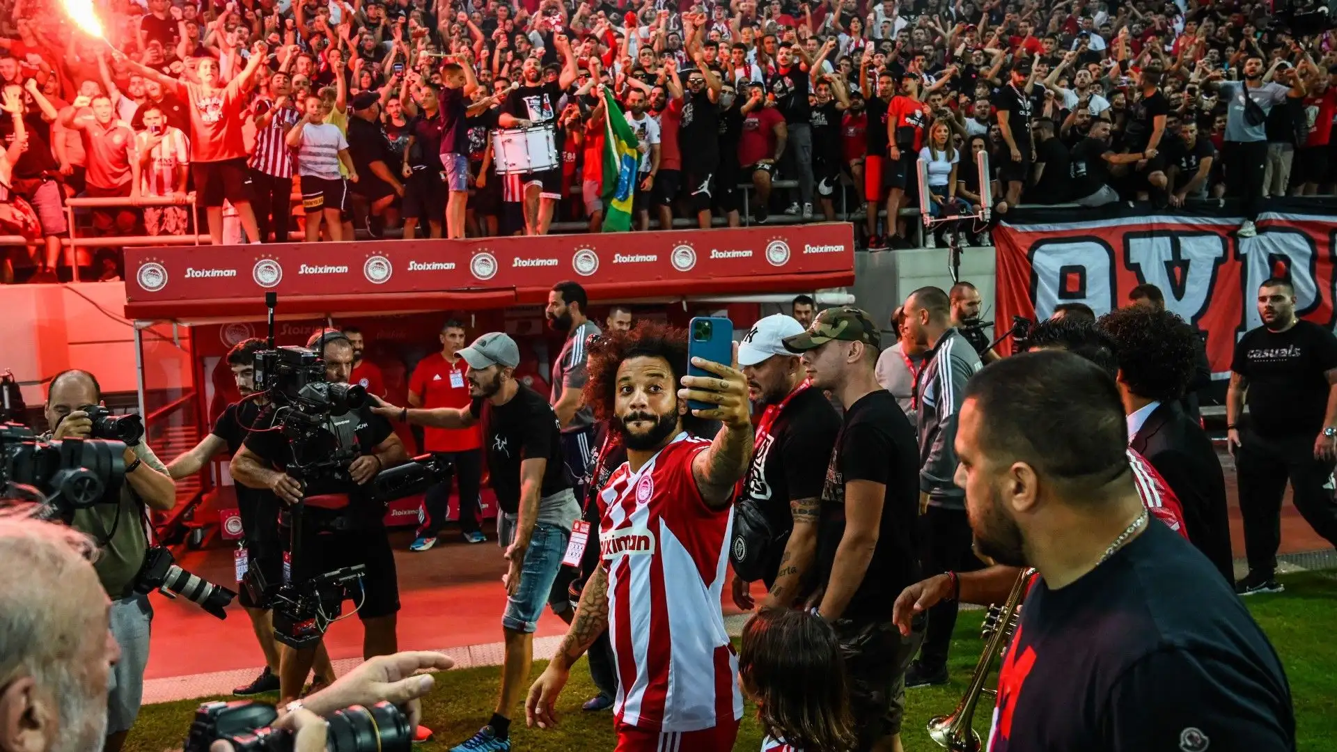 L'umore è alle stelle in casa Olympiakos