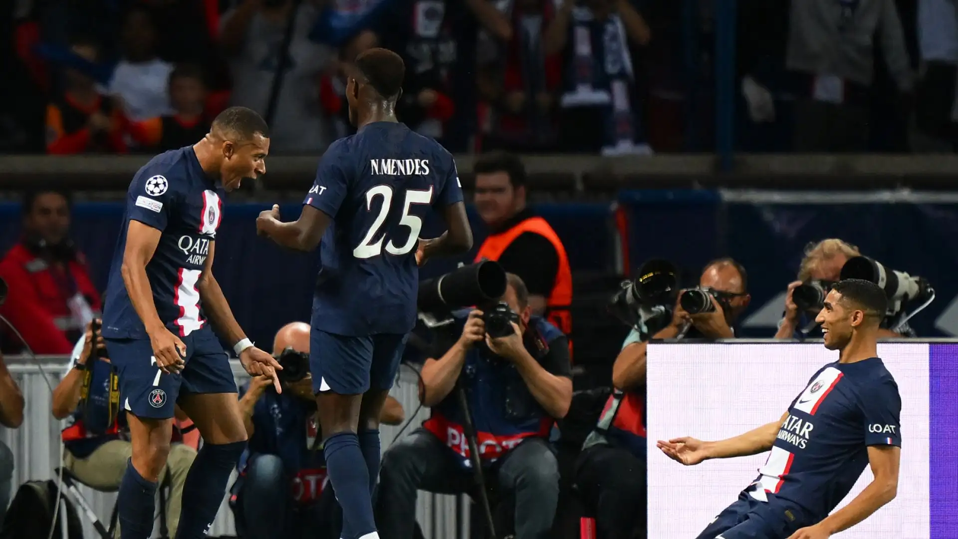 Hakimi 6,5: protagonista nel secondo gol del Psg, è sempre difficile stargli dietro
