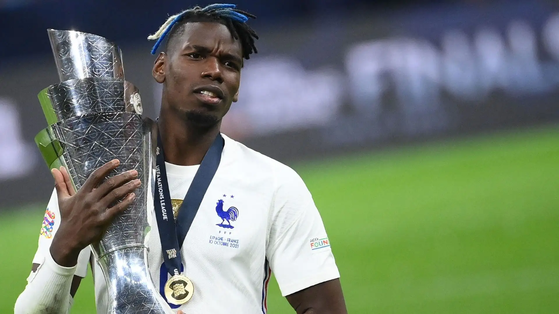 Paul Pogba: il centrocampista della Juventus gioca per la Francia, con cui ha anche vinto il Mondiale del 2018
