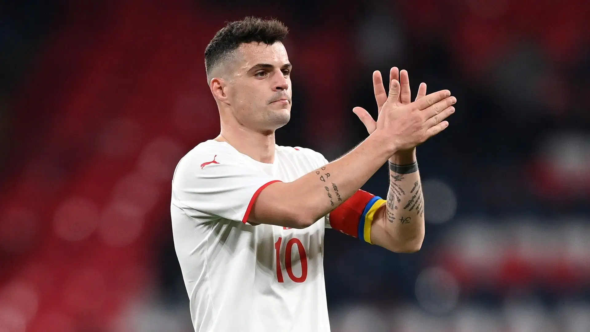 Granit Xhaka: è uno dei simboli, oltre che capitano, della nazionale svizzera
