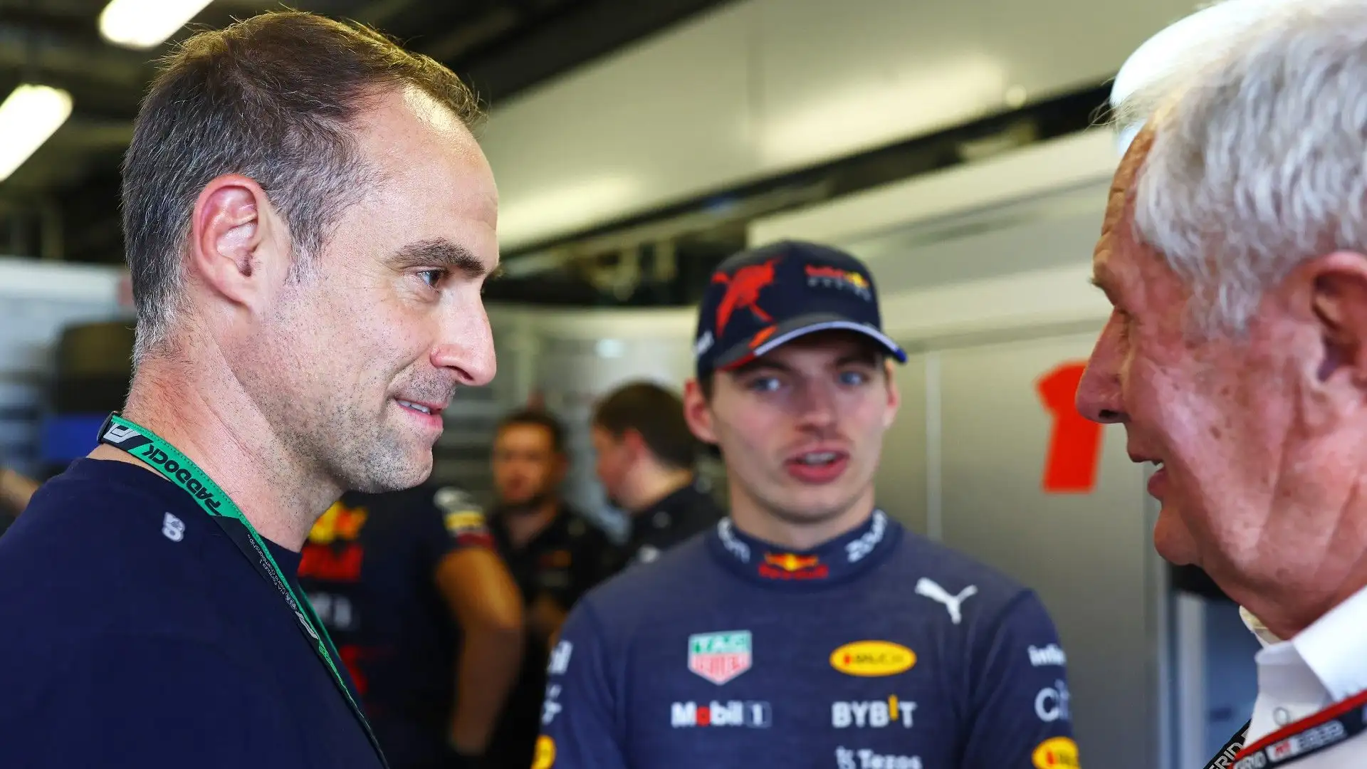 Mintzlaff ha fatto due chiacchiere anche con Verstappen