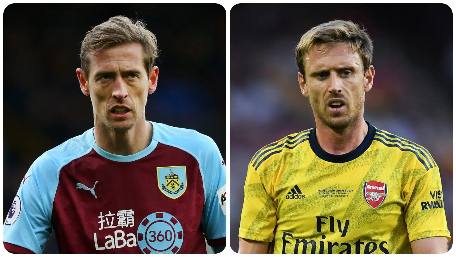 Peter Crouch e Nacho Monreal